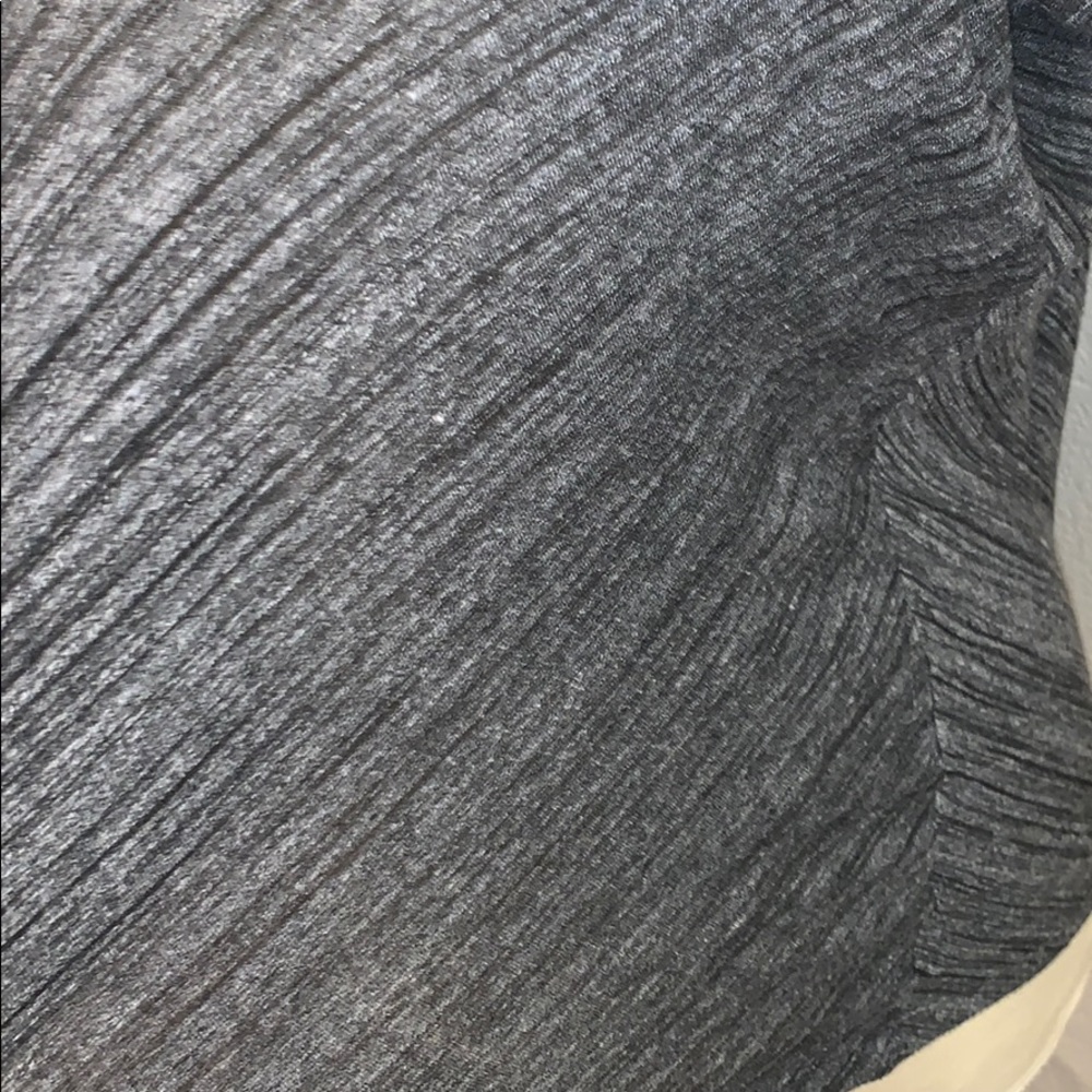 Zara heather grey distressed shirt sleeve shirt S - Picture 3 of 7